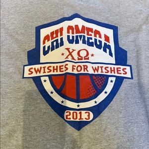 Chi Omega Swishes for Wishes tee